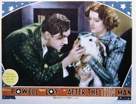 After The Thin Man William Powell Astor the dog Myrna Loy 11x14 movie poster - £15.82 GBP