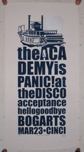The Academy Is Panic At The Disco Poster Silkscreen March 23 Panic! Is... - £106.37 GBP