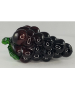 Art Glass Purple Grapes Fruit Fake Faux Home Decor Paperweight - £5.08 GBP