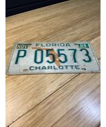 Vintage State of Florida Charlotte County License Plate 1984 Man Cave KG - $16.83