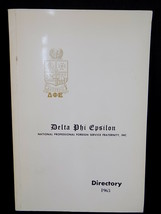 1963 DELTA PHI EPSILON Fraternity Alumni Directory National Foreign Service - £7.77 GBP