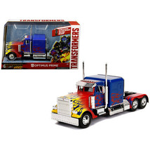 Optimus Prime Truck with Robot on Chassis from &quot;Transformers&quot; Movie &quot;Hollywoo... - £38.87 GBP