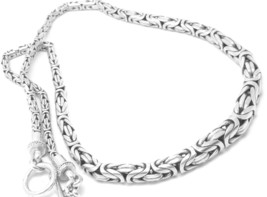 Artisan Crafted Sterling Silver 18&quot; Graduated Borobudur Necklace  - £64.21 GBP