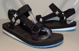 Hurley Size 6 M RUMBLE Black Blue Sport Sandals New Women&#39;s Shoes - £74.40 GBP