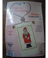 Country Wireworks Santa With Tree Christmas Cross Stitch Kit New - €4,33 EUR