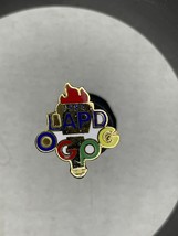 Los Angeles 1984 Olympics Security Torch Lapel Pin Police - $11.88