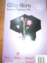 Cute Loot Glitzy shirts Iron On Christmas Applique Kit Noel New in Package S3310 - £2.35 GBP