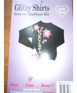 Cute Loot Glitzy shirts Iron On Christmas Applique Kit Noel New in Packa... - £2.35 GBP