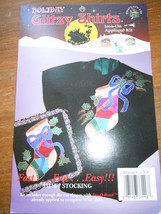 Holiday Glitzy Shirts Iron On Applique Kit Christmas Stocking 33116 - £2.35 GBP