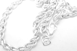 Fine Silver Liquid Wheat 22" Cable Chain Necklace - $89.00