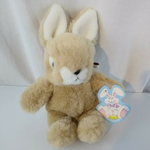 Vintage Kmart Fairview 1990 Brown Tan Stuffed Plush Easter Bunny Rabbit NWT 11&quot; - £55.38 GBP