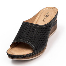 Summer Ladies Footwear Sandals With Rhinestones Women&#39;s Orthopedic Wedge Sandal  - £56.69 GBP