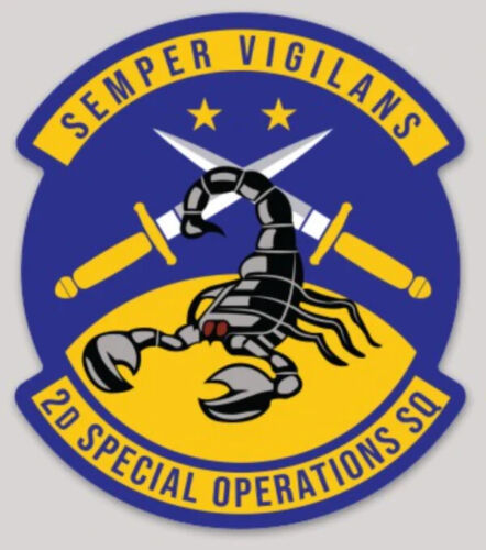 4" AIR FORCE 2ND SOS SPECIAL OPERATIONS SQUADRON  VINYL STICKER DECAL - $24.99