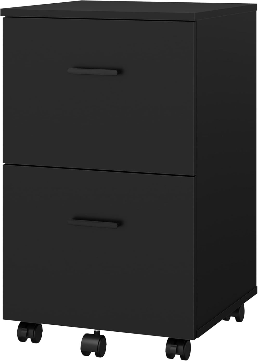 2 Drawer Mobile File Cabinet, Wood Rolling Filing Cabinet Printer Stand ... - $69.93