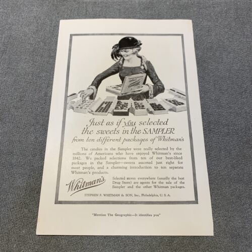 National Geographic Whitman’s Candy Sampler Print Ad KG Advertising - $11.88