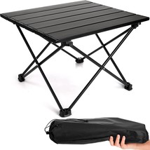 Soujoy Small Aluminum Picnic Backpacking Table With Foldable Beach Table For - $32.38