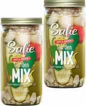 Safie Foods Hand-Packed Hot and Zesty Garden Mix, 2-Pack, 26 oz. Jars - £31.54 GBP