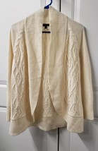 Talbots Women&#39;s Cardigan Sweater Size: Medium Petite Lambswool Blend Open Front - £18.19 GBP