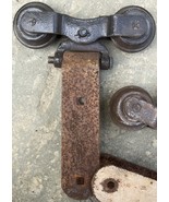 Barn door rollers ...vintage 100+ year old cannonball Junior brand.  - $569.27 MXN