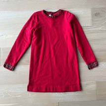 Vineyard Vines Girl&#39;s Red Ruffle Neck Sweatshirt Long Sleeve Dress XL 16 - $39.99