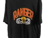 Ranger T Shirt Mens XL Military Black Tee Alstyle Crew Neck Short Sleeved - $11.96