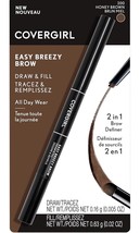 COVERGIRL EASY BREEZY BROW Draw &amp; F ILL ALL DAY WEAR #200 HONEY BROWN IN... - $14.24