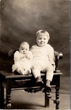 RPPC Darling Children Ernest and Myrtle Ranson Postcard E22 - £7.95 GBP