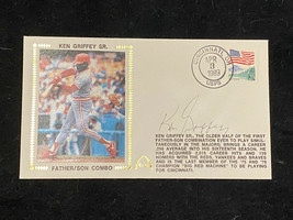 Ken Griffey Sr. Autographed Gateway First Day Cover Father/Son Combo JSA - £18.80 GBP