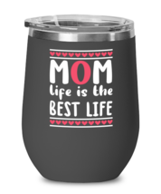 Mom life is the best life, black Wineglass. Model 60043  - £21.91 GBP