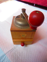 COFF COFFEE GRINDER in wood and metal Original from 1980s Working - $26.00
