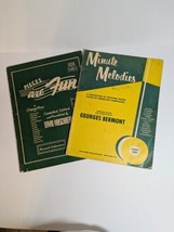 Vintage 1950&#39;s Lot of 2 Music Books - Minute Melodies &amp; Pieces Are Fun B... - £6.85 GBP