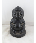 Vintage Coco Joe&#39;s Tiki Figurine - Laki the Lucky Menehune - Made with Lava - $52.97 CAD
