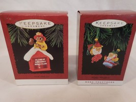 Hallmark Keepsake Ornaments &quot;North Pole 911&quot; and &quot;Happy Wrappers&quot; 1995 Retired ! - £7.14 GBP