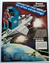 Nemesis Arcade Flyer Original Vintage 1985 Retro Video Game Promo 8.5&quot; x 11&quot; - £28.99 GBP