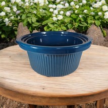 Rival OEM Crock Pot Slow Cooker Replacement Stoneware Dark Blue Insert 3355 - $23.64