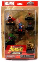 Marvel WizKids HeroClix Original Avengers Starter 6 Figure Set Age 14 Ye... - £18.95 GBP