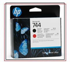 Genuine HP 744 Matte Black/Red Printhead F9J88A DesignJet Z2600, Z5600 0... - $117.80