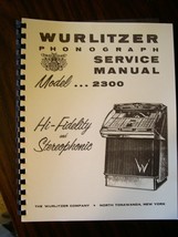 Wurlitzer Model 2300 - 2310 Jukebox Manual - $631.50 MXN