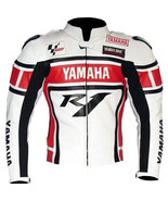 YAMAHA R1 Men Motorbike Leather Jacket MOTOGP Racing Biker Leather Jackets. - $3,198.85 MXN+