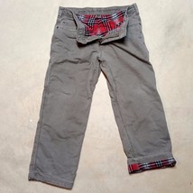 prAna Flannel Lined Canvas Workwear Outdoor Utility Pants - Fits 34x27 - $27.95