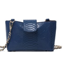 Fashion Women Python Pattern Leather Handbag Embossed Python Leather Shoulder Ba - £29.86 GBP