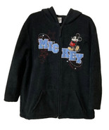 Disney Fleece Jacket Womens 1X (16W) Black Mickey Mouse Full Zip Hooded ... - £17.28 GBP