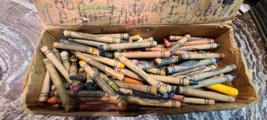 Vintage Crayola Crayons Binney &amp; Smith Lot Used Many Odd &quot;Rare&quot; Colors S... - £7.57 GBP