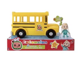 Cocomelon Musical JJ Figure Yellow School Bus with Sound and 3 inch Figure-NIB - £17.40 GBP