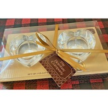 The Bombay Company set of 2 Glass heart Tealight Candle Holders - $24.74