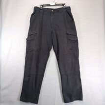 Tru-Spec Tactical Cargo Pants Mens 35x33 Black Ripstop Adj Waist Reinfor... - $20.00