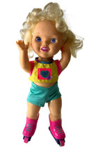 Vintage 1992 Tyco 14” California Roller Baby Doll - Working - She Skates... - £18.92 GBP