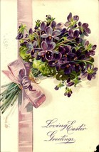 Embossed Raphael Tuck &amp; Son&#39;s &quot;Easter Post Cards&quot; Series #111-BOUQUET BK40 - £1.98 GBP