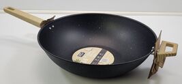 *D) IKO 14" Granite Non Stick Wok Black Pan - $19.79