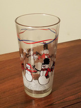Vintage Kig Indonesia Holiday Snowman Christmas Drink Glasses 11 PC. Set - £11.63 GBP